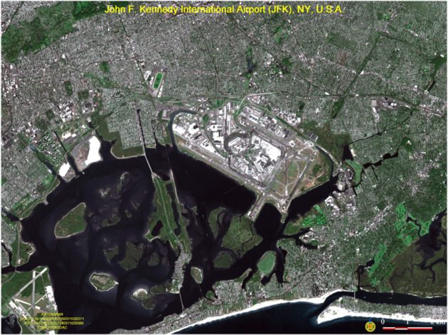 Imatge de l'aeroport de New York - John Fisherald Kennedy (Satèl·lit)